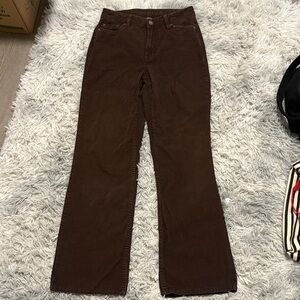Aeropostale Brown Flared Wide Leg Jeans 00-bigger fit (3)